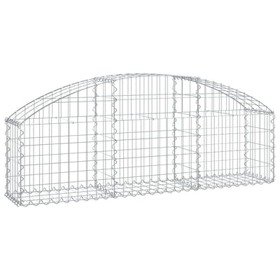 Vidaxl Schanskorf a volta 150x30x40 60 cm galvanizzato