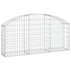 Vidaxl Schanskorf abovedado 150x30x60 80 cm de hierro galvanizado