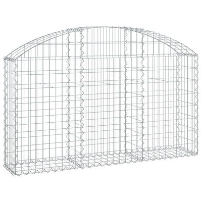 Vidaxl Schanskorf a volta 150x30x80 100 cm galvanizzato