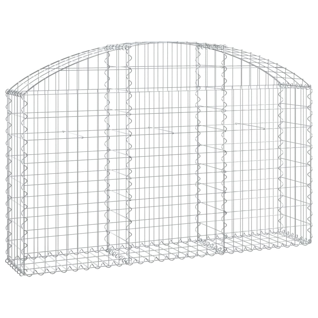 Vidaxl Schanskorf abovedado 150x30x80 100 cm de hierro galvanizado