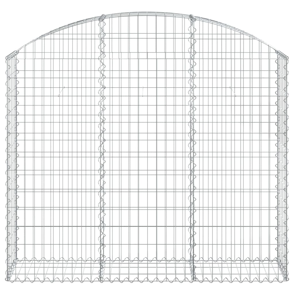 Vidaxl Schanskorf a volta 150x30x120 140 cm galvanizzato