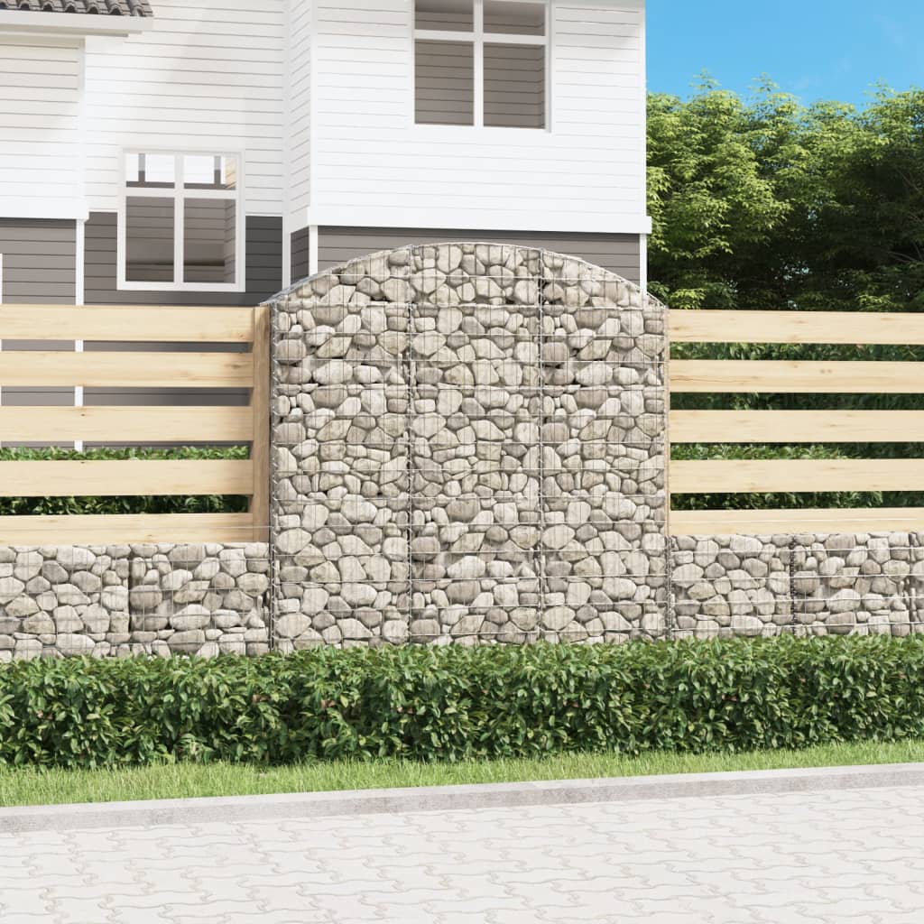 Vidaxl Schanskorf a volta 150x30x160 180 cm Galvanized Iron