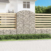 Vidaxl Schanskorf a volta 150x30x200 220 cm galvanizzato