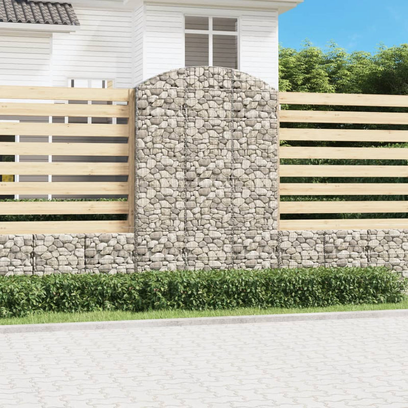 Vidaxl Schanskorf a volta 150x30x220 240 cm Galvanized Iron