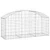 Vidaxl Schanskorf abovedado 150x50x60 80 cm de hierro galvanizado