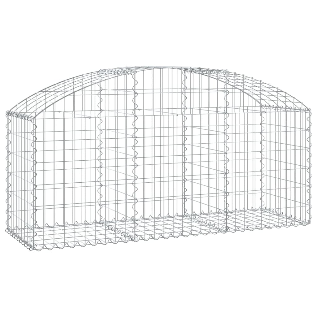 Vidaxl Schanskorf abovedado 150x50x60 80 cm de hierro galvanizado