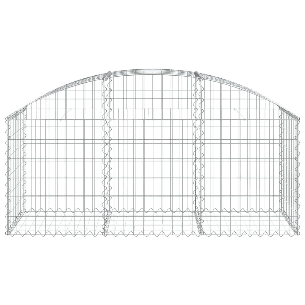 Vidaxl Schanskorf abovedado 150x50x60 80 cm de hierro galvanizado