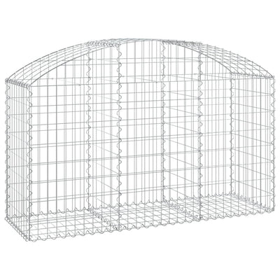 Vidaxl Schanskorf a volta 150x50x80 100 cm galvanizzato