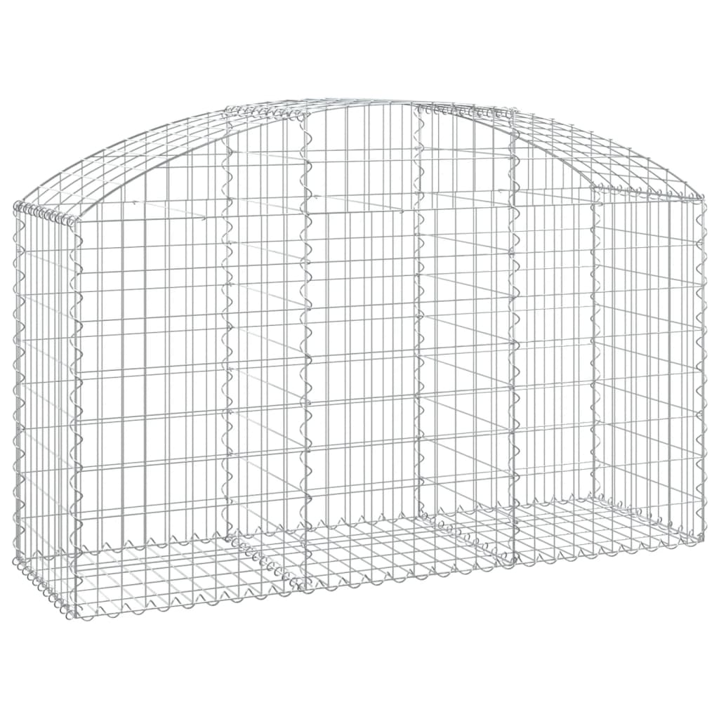 Vidaxl Schanskorf abovedado 150x50x80 100 cm de hierro galvanizado