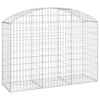 Vidaxl Schanskorf a volta 150x50x100 120 cm galvanizzato
