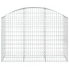 Vidaxl Schanskorf a volta 150x50x100 120 cm galvanizzato