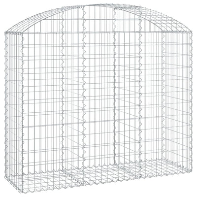 Vidaxl Schanskorf a volta 150x50x120 140 cm galvanizzato