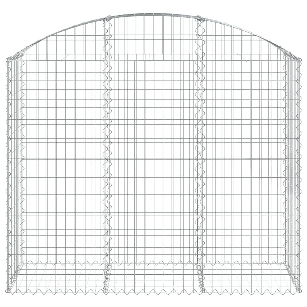 Vidaxl Schanskorf a volta 150x50x120 140 cm galvanizzato