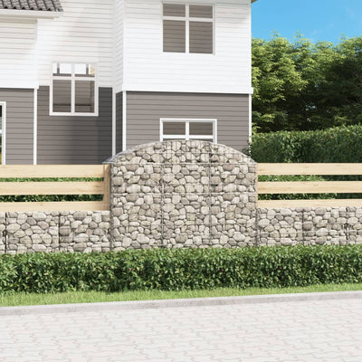 Vidaxl Schanskorf a volta 150x50x120 140 cm galvanizzato