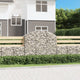 Vidaxl Schanskorf a volta 150x50x120 140 cm galvanizzato