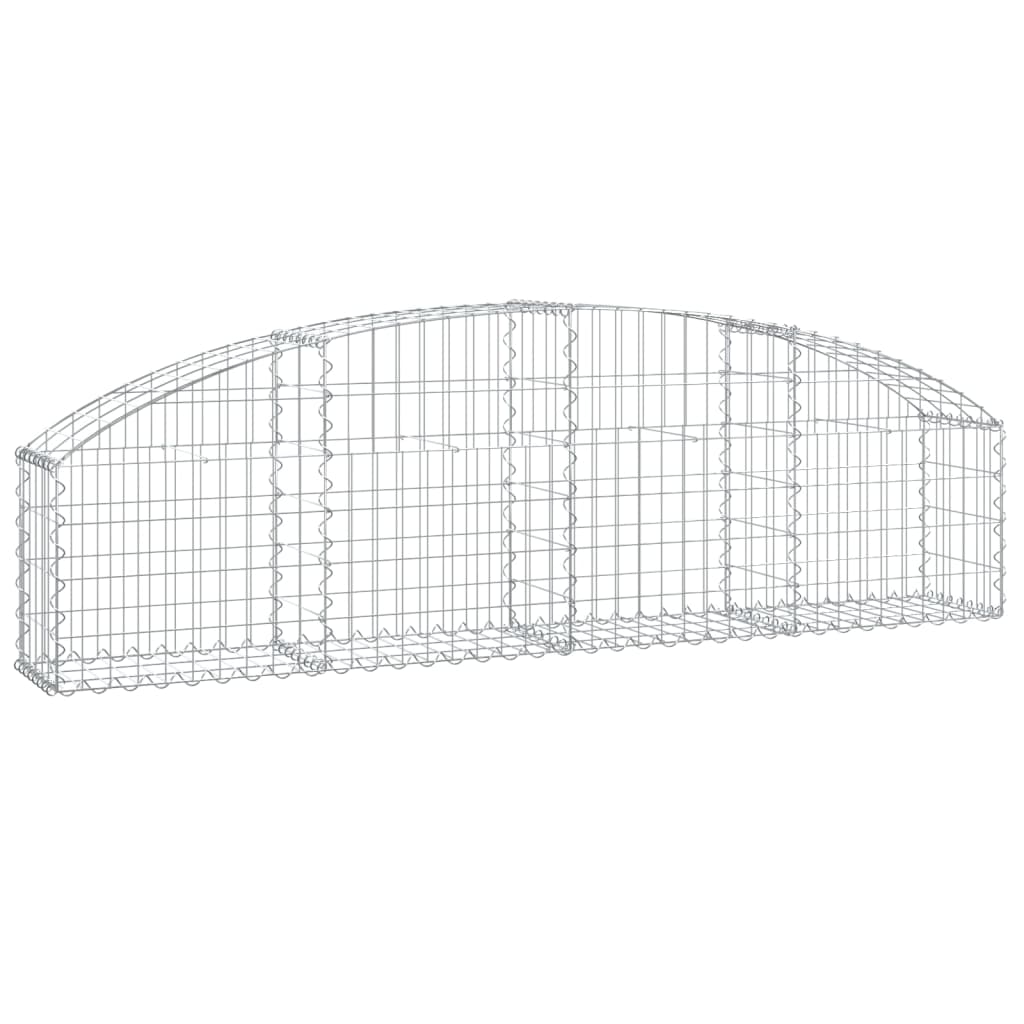 Vidaxl Schanskorf abovedado 200x30x40 60 cm de hierro galvanizado