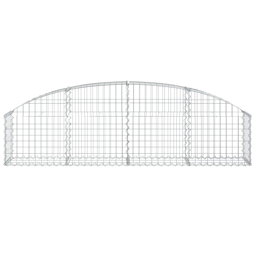 Vidaxl Schanskorf abovedado 200x30x40 60 cm de hierro galvanizado