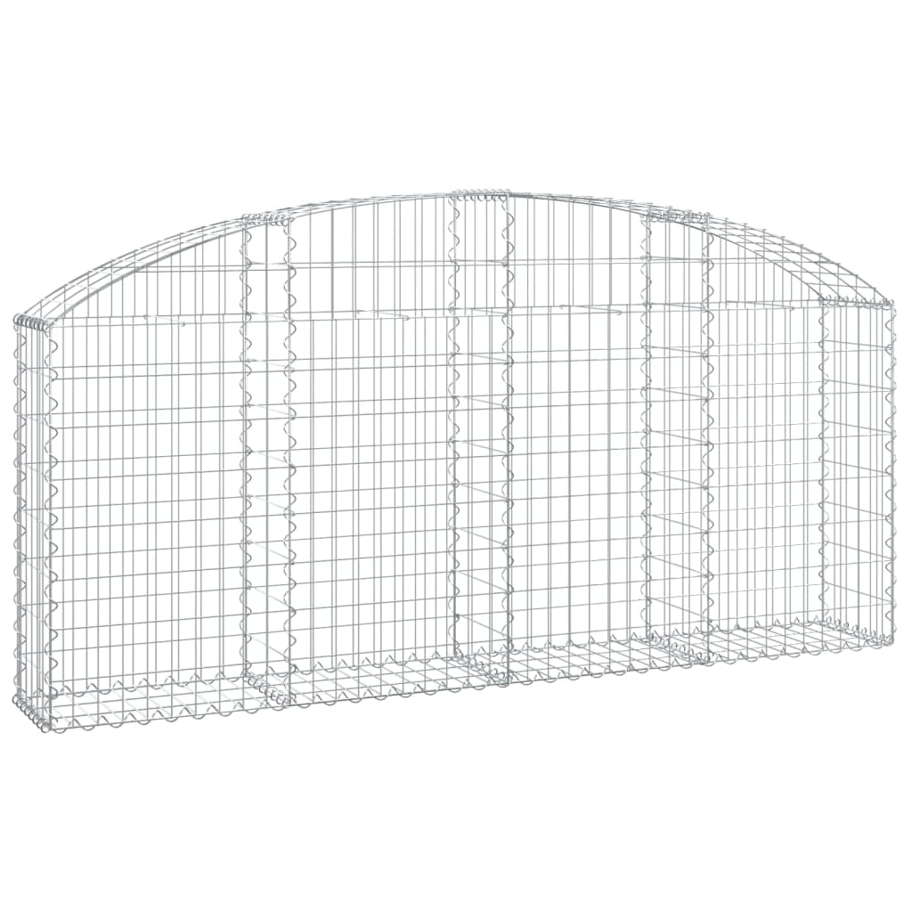 Vidaxl Schanskorf a volta 200x30x80 100 cm galvanizzato