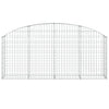 Vidaxl Schanskorf a volta 200x30x80 100 cm galvanizzato