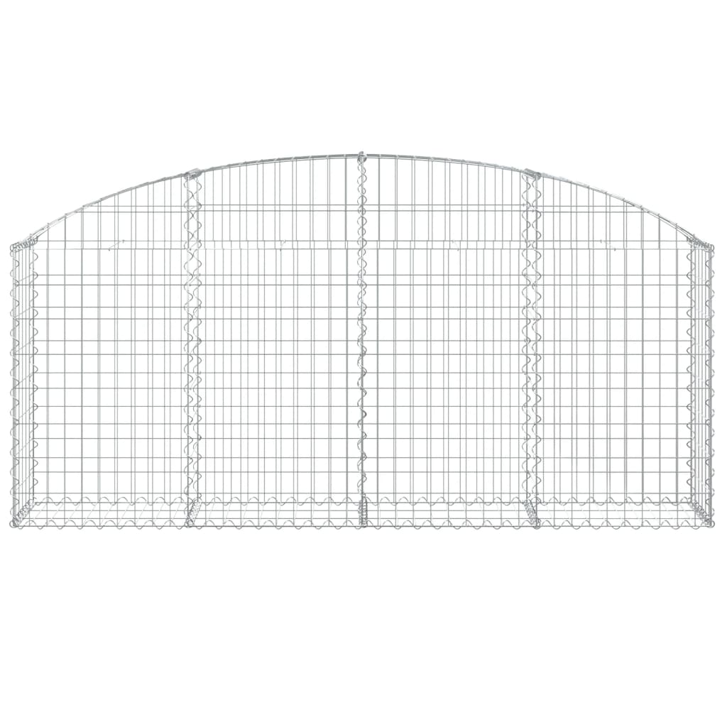 Vidaxl Schanskorf a volta 200x30x80 100 cm galvanizzato