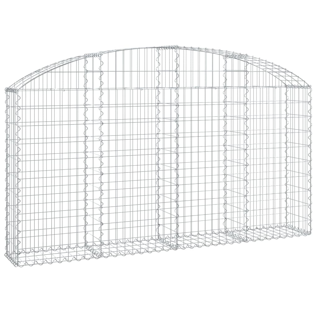 Vidaxl Schanskorf a volta 200x30x100 120 cm Galvanized Iron