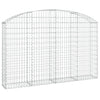 Vidaxl Schanskorf a volta 200x30x120 140 cm Galvanized Iron