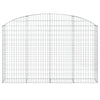 Vidaxl Schanskorf a volta 200x30x120 140 cm Galvanized Iron
