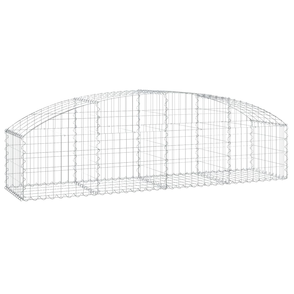 Vidaxl Schanskorf abovedado 200x50x40 60 cm de hierro galvanizado
