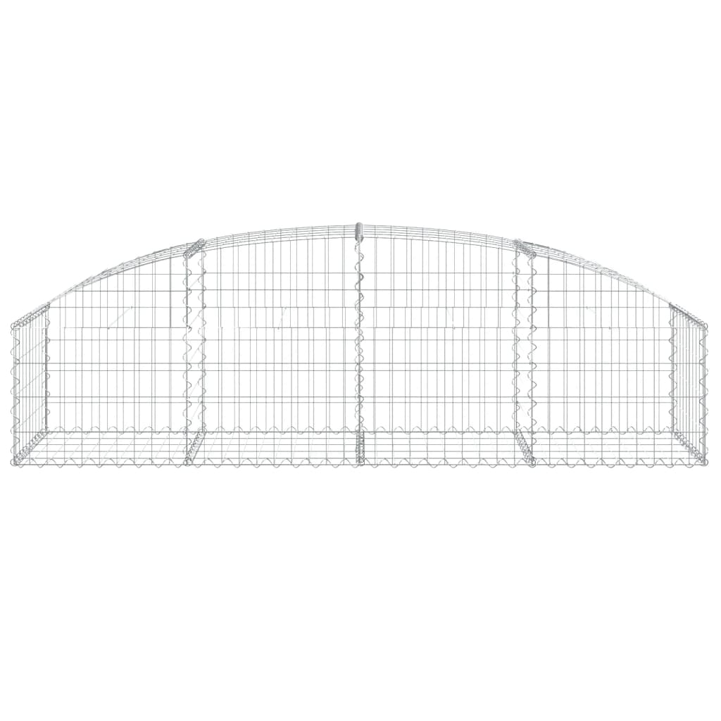 Vidaxl Schanskorf abovedado 200x50x40 60 cm de hierro galvanizado