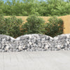 Vidaxl Schanskorf abovedado 200x50x60 80 cm de hierro galvanizado