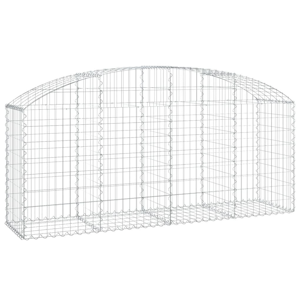 Vidaxl Schanskorf a volta 200x50x80 100 cm galvanizzato