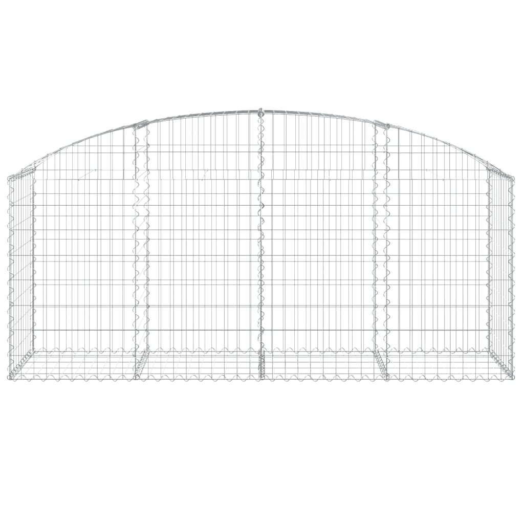 Vidaxl Schanskorf a volta 200x50x80 100 cm galvanizzato