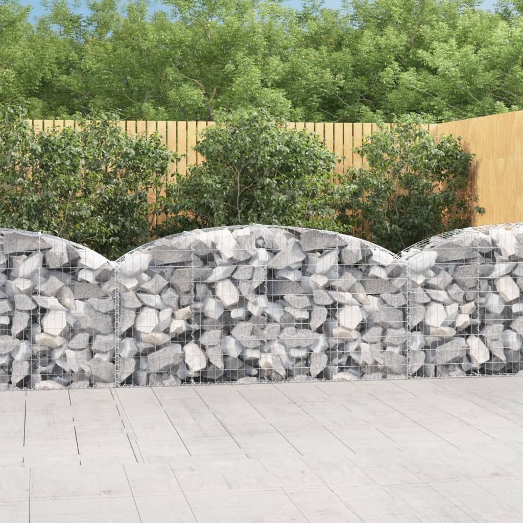 Vidaxl Schanskorf a volta 200x50x80 100 cm galvanizzato