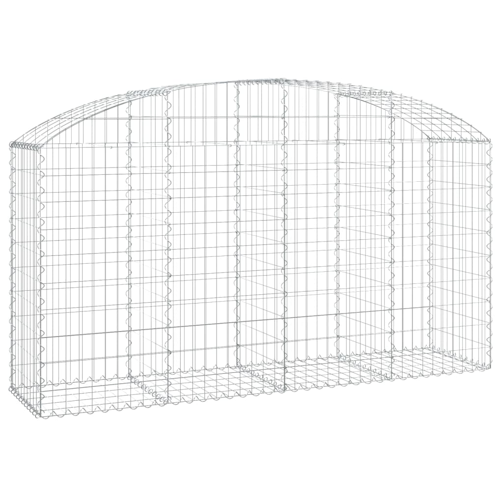 Vidaxl Schanskorf abovedado 200x50x100 120 cm de hierro galvanizado