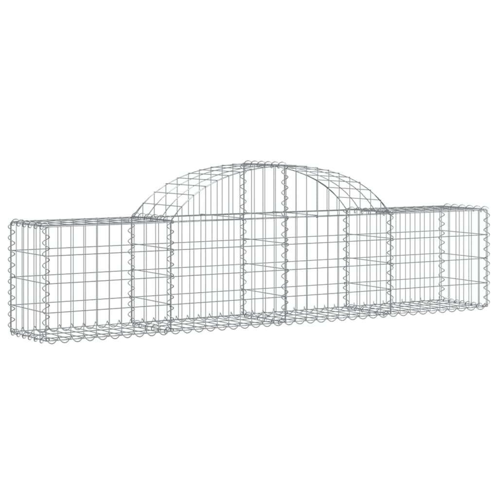 Vidaxl Schanskorf abovedado 200x30x40 60 cm de hierro galvanizado