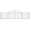 Vidaxl Schanskorf abovedado 200x30x40 60 cm de hierro galvanizado