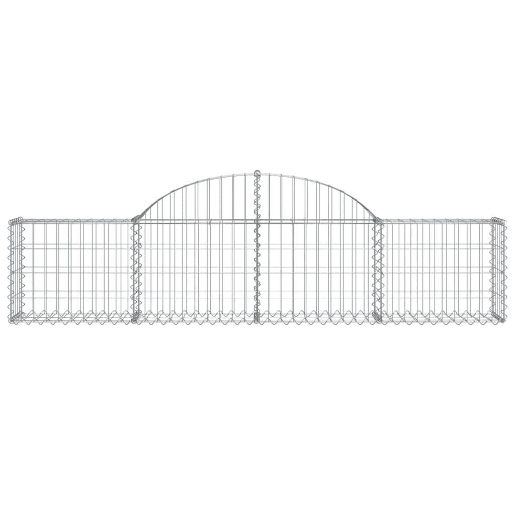 Vidaxl Schanskorf a volta 200x30x40 60 cm Galvanized Iron