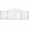 Vidaxl Schanskorf abovedado 200x30x60 80 cm de hierro galvanizado