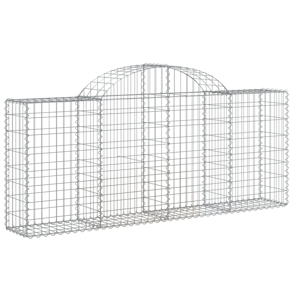 Vidaxl Schanskorf a volta 200x30x80 100 cm galvanizzato