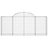 Vidaxl Schanskorf a volta 200x30x80 100 cm galvanizzato