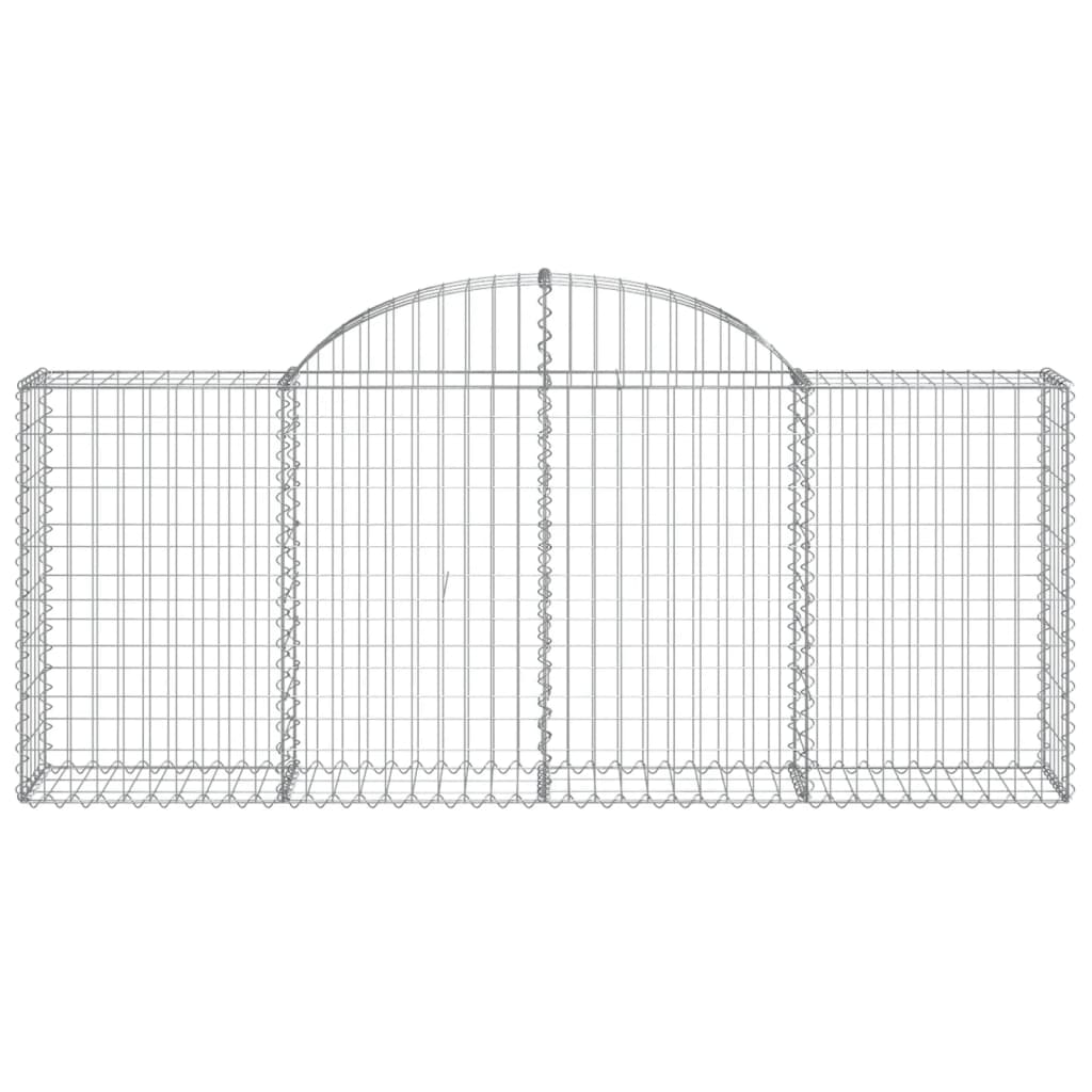 Vidaxl Schanskorf a volta 200x30x80 100 cm galvanizzato