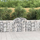 Vidaxl Schanskorf a volta 200x30x80 100 cm galvanizzato