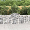 Vidaxl Schanskorf abovedado 200x30x80 100 cm de hierro galvanizado