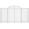 Vidaxl Schanskorf abovedado 200x30x100 120 cm de hierro galvanizado