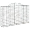Vidaxl Schanskorf a volta 200x30x120 140 cm Galvanized Iron