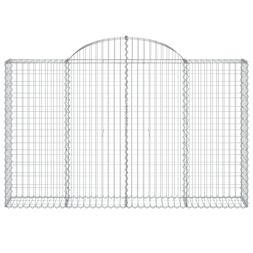 Vidaxl Schanskorf a volta 200x30x120 140 cm Galvanized Iron