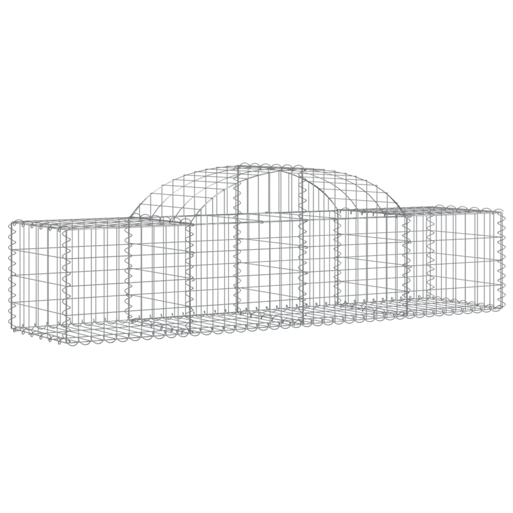 Vidaxl Schanskorf a volta 200x50x40 60 cm galvanizzato