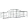 Vidaxl Schanskorf abovedado 200x50x40 60 cm de hierro galvanizado