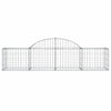 Vidaxl Schanskorf a volta 200x50x40 60 cm galvanizzato
