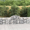 Vidaxl Schanskorf a volta 200x50x60 80 cm galvanizzato
